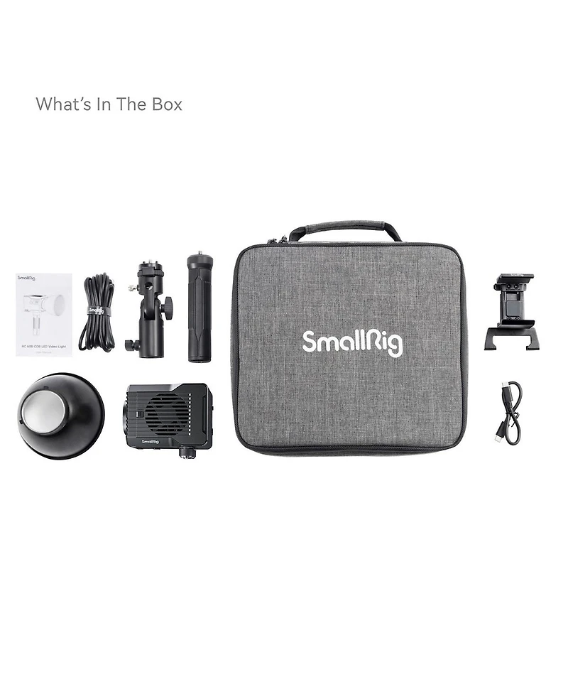 SmallRig Rc 60C 60W Rgbcw Cob Led Video Light with PowerBank Clamp