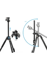 SmallRig CT200 4-Section Lateral Center Column Aluminum Tripod/Monopod