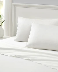 Peri Home Scallop 300-Thread Count Cotton 3-Pc. Sheet Set, Twin