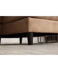 Streamdale U-Shaped Modular Sofa with Chaise Lounge, Brown