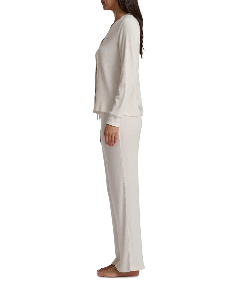 Tommy Hilfiger Women's 2-Piece Long Sleeve Cardigan and Pants Set