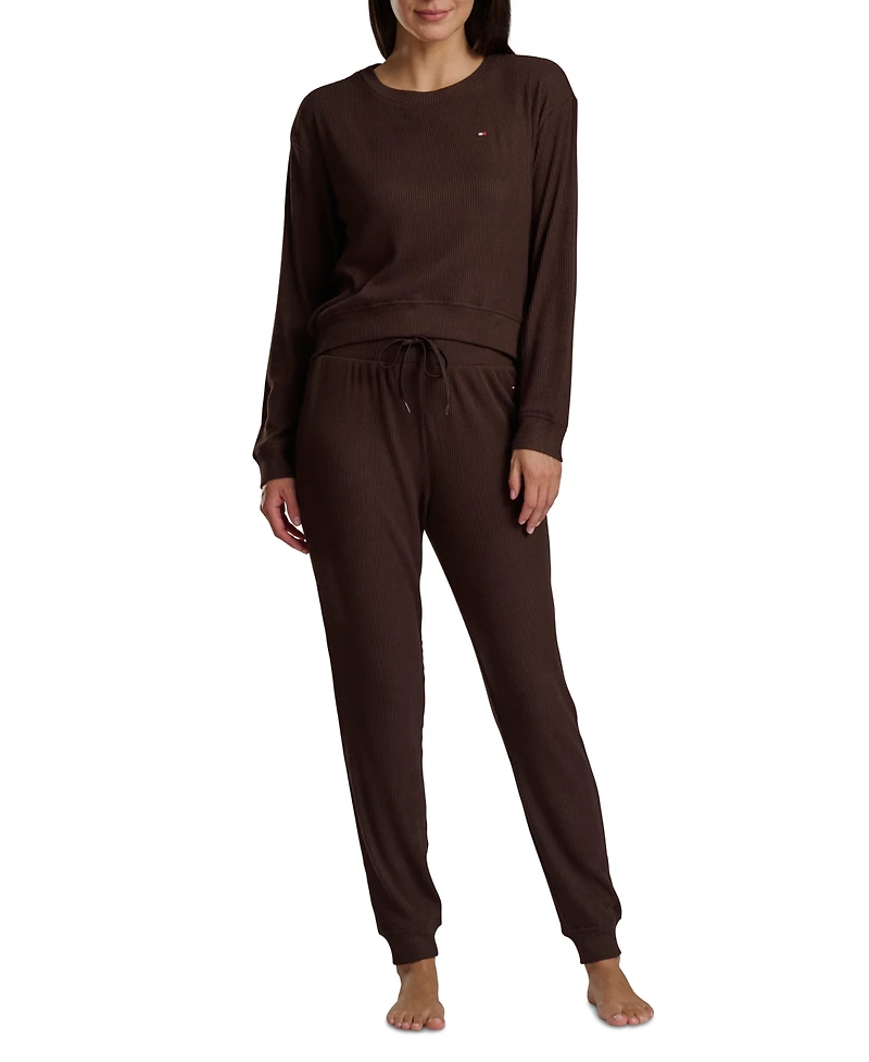 Tommy Hilfiger Women's 2-Piece Long Sleeve Cardigan and Pants Set