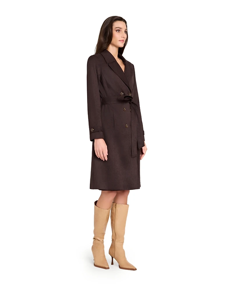 Tahari Asl Women's and Petite Long Sleeve Trench Coat, Regular &