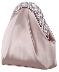 Nina Crystal Trim Magnetic Snap Frame Clutch
