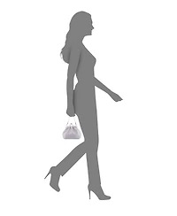 Nina Vintage Style Crystal Handle Frame Clutch