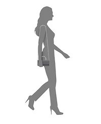 Nina Elongated Crystal Magnetic Snap Satchel Bag