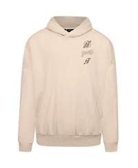 LevelWear Men's Cream New Jersey Devils Contact Stamp Pullover Hoodie