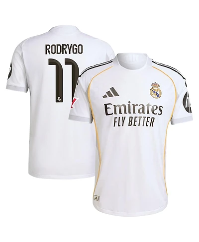 Adidas Men's Rodrygo White Real Madrid 2025/26 Home Authentic Jersey
