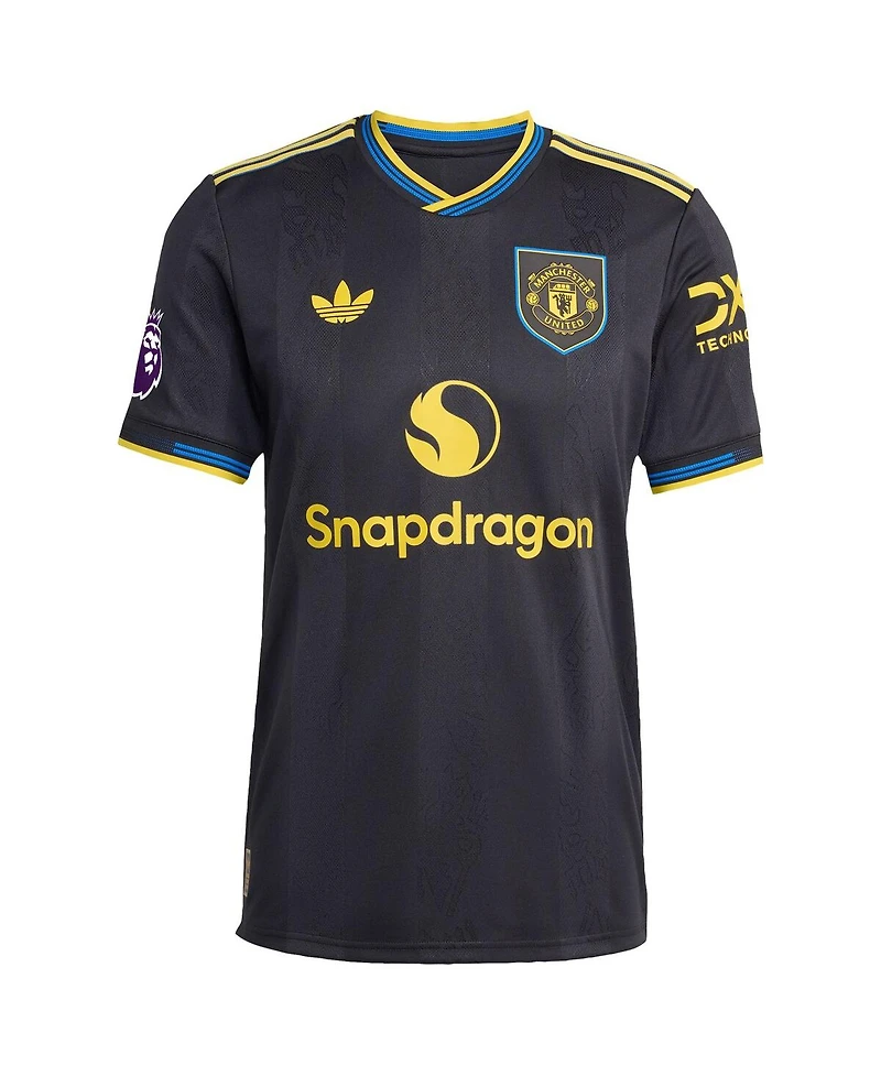 Adidas Men's Bruno Fernandes Black Manchester United 2025/26 Third Authentic Player Jersey