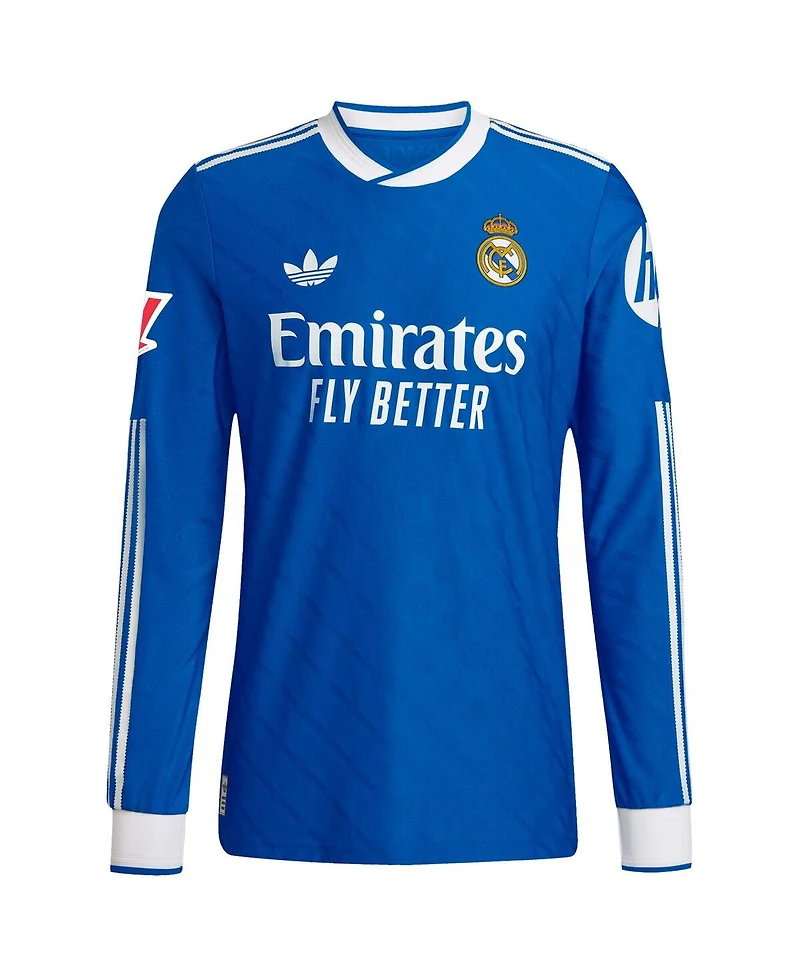 Adidas Men's Jude Bellingham Blue Real Madrid 2025/26 Third Authentic Long Sleeve Player Jersey