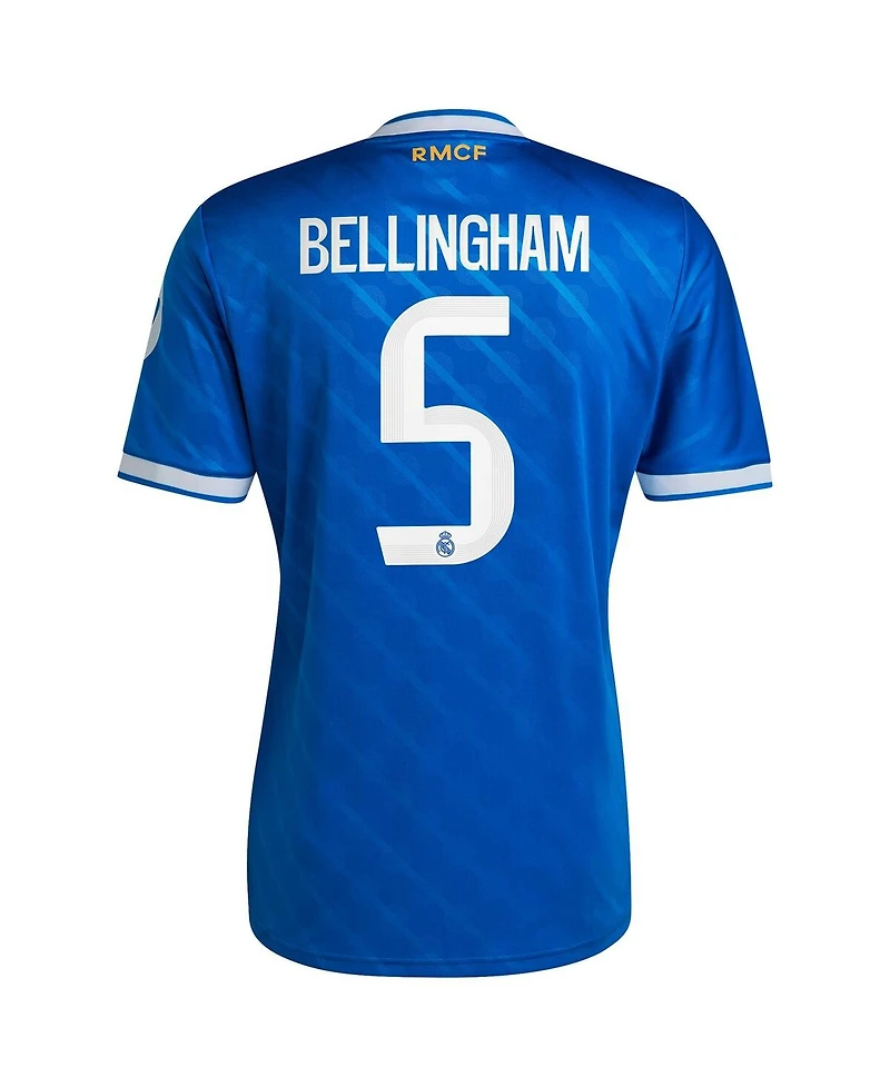 Adidas Men's Jude Bellingham Blue Real Madrid 2025/26 Third Replica Player Jersey