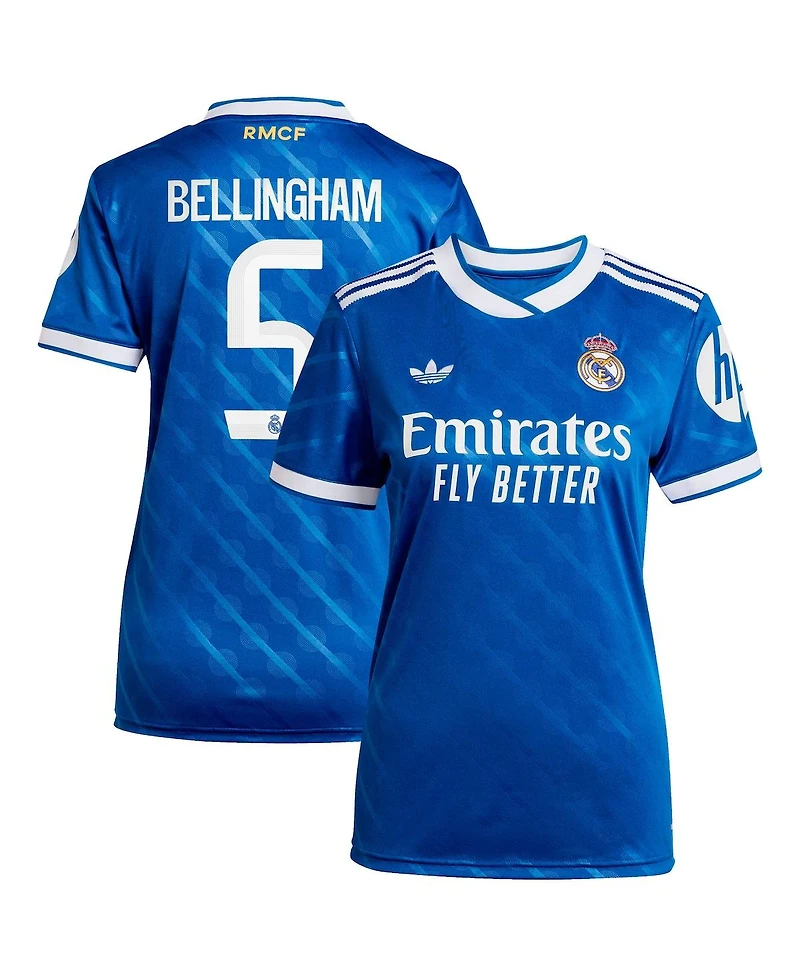 Adidas Women's Jude Bellingham Blue Real Madrid 2025/26 Third Replica Player Jersey
