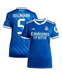Adidas Women's Jude Bellingham Blue Real Madrid 2025/26 Third Replica Player Jersey
