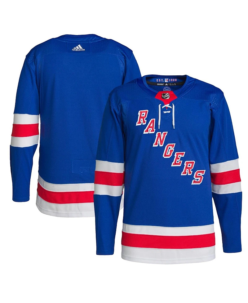 Adidas Men's Royal New York Rangers Home Primegreen Authentic Jersey