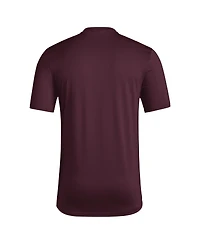 Adidas Men's Burgundy Colorado Rapids 2024 Jersey Hook Aeroready T-Shirt
