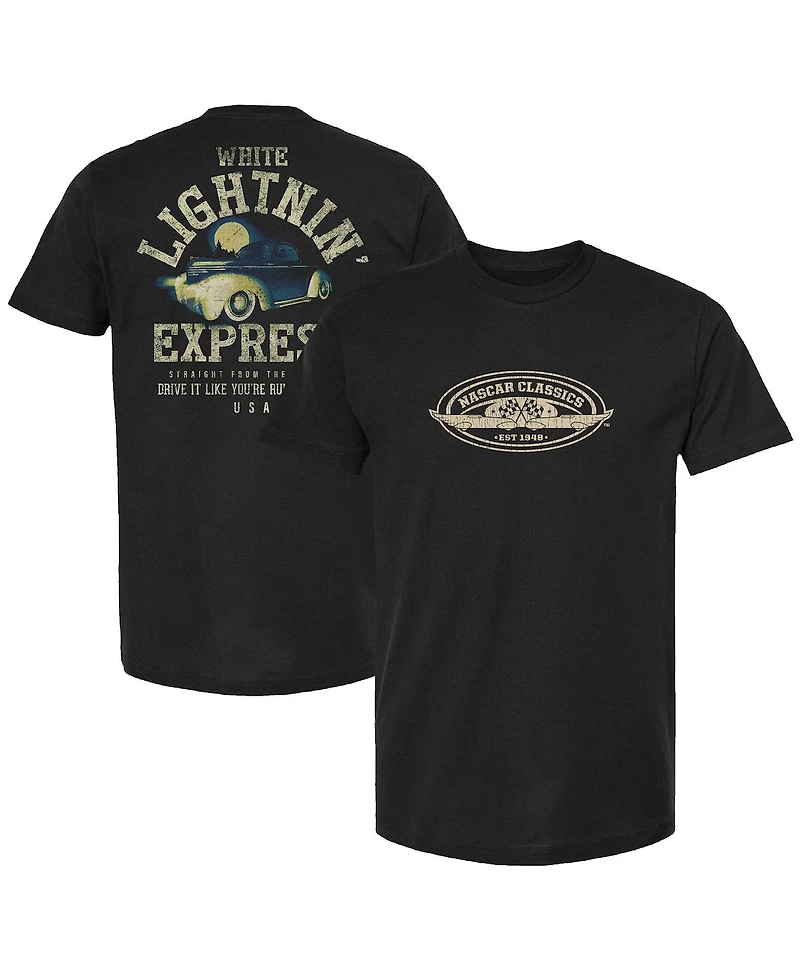 Checkered Flag Sports Men's Black Nascar White Lightning' Express T-Shirt