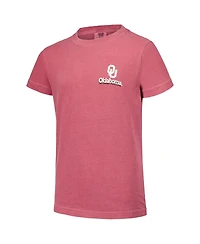 Image One Big Boys and Girls Crimson Oklahoma Sooners Hyperlocal Comfort Colors T-Shirt