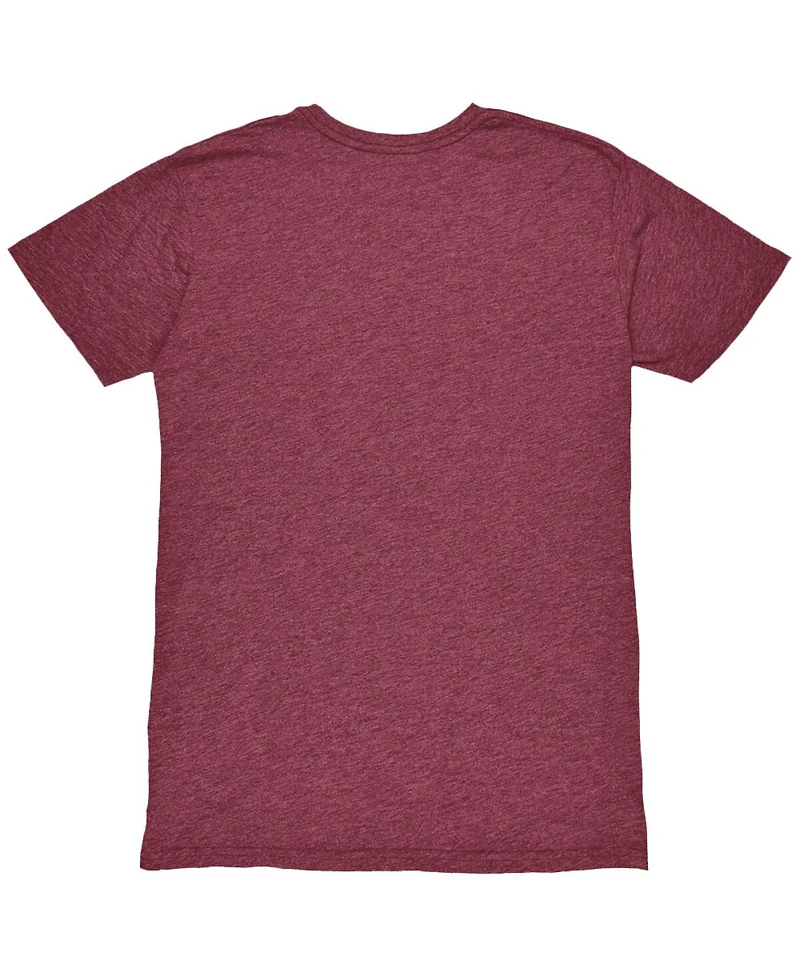 1863FC Men's Claret West Ham United Mono Crest Twisted Tri-Blend Slub T-Shirt