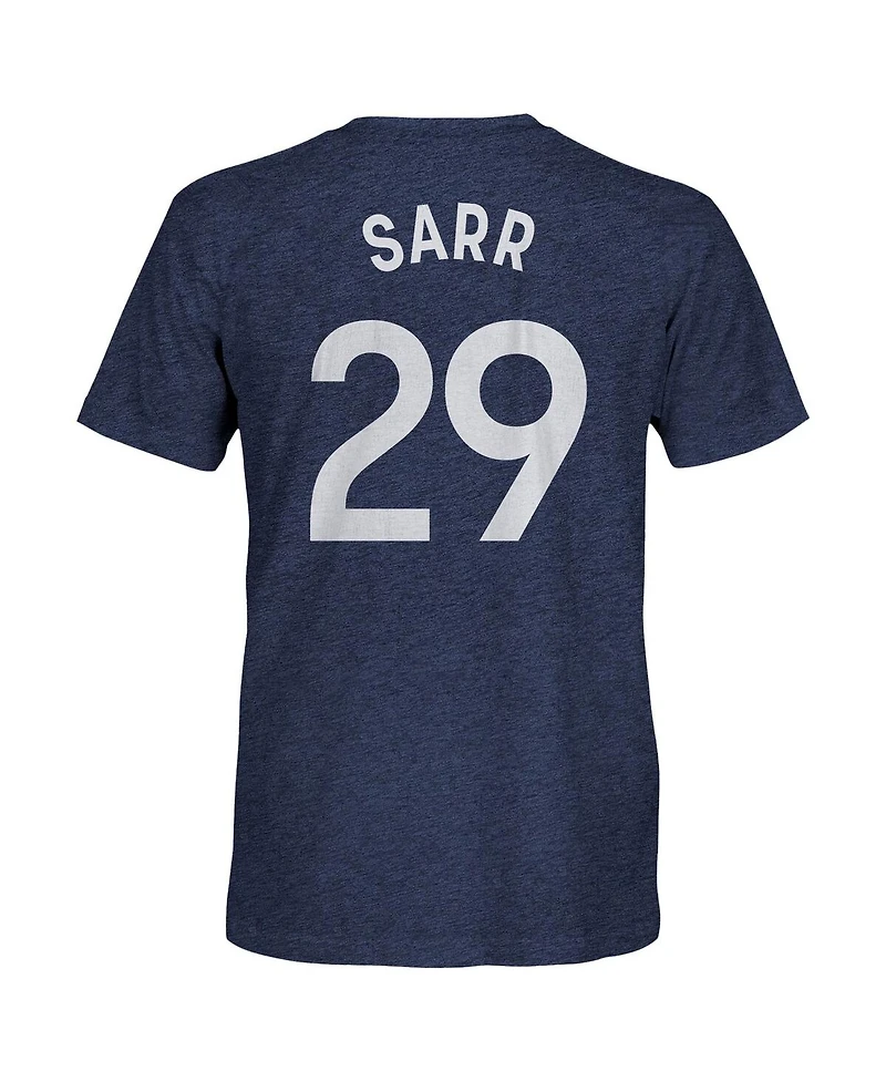 1863FC Men's Pape Matar Sarr Heather Navy Tottenham Hotspur Player Name Number Twisted Tri-Blend Slub T-Shirt