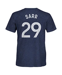 1863FC Men's Pape Matar Sarr Heather Navy Tottenham Hotspur Player Name Number Twisted Tri-Blend Slub T-Shirt