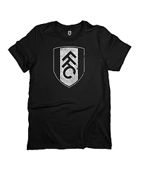 1863FC Men's Black Fulham Mono Badge T-Shirt