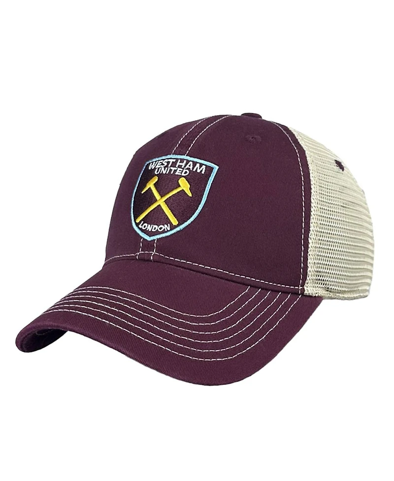 1863FC Men's Claret West Ham United Trucker Adjustable Hat