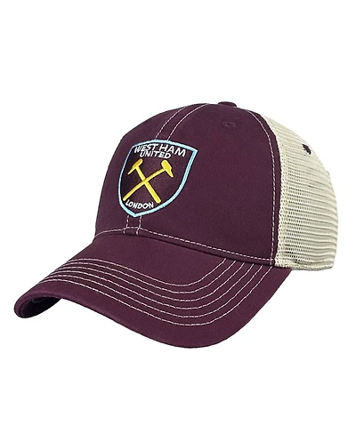 1863FC Men's Claret West Ham United Trucker Adjustable Hat