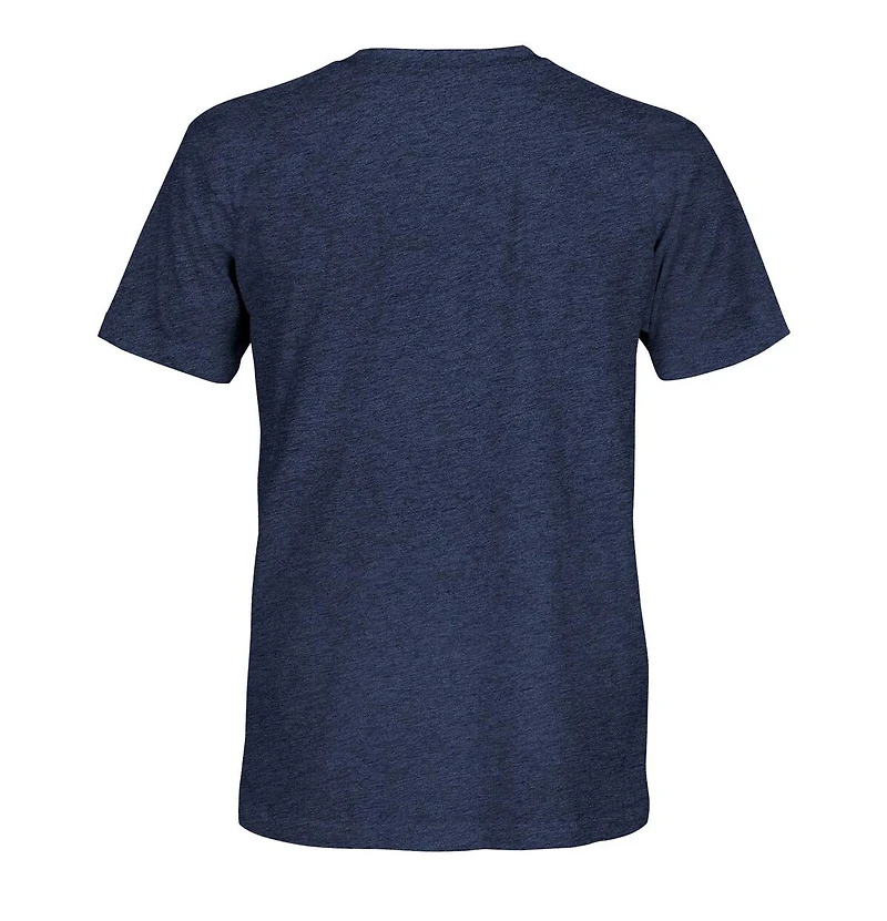 1863FC Men's Navy Tottenham Hotspur Retro Monochrome Badge Tri-Blend T-Shirt