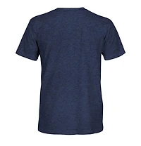 1863FC Men's Navy Tottenham Hotspur Retro Monochrome Badge Tri-Blend T-Shirt