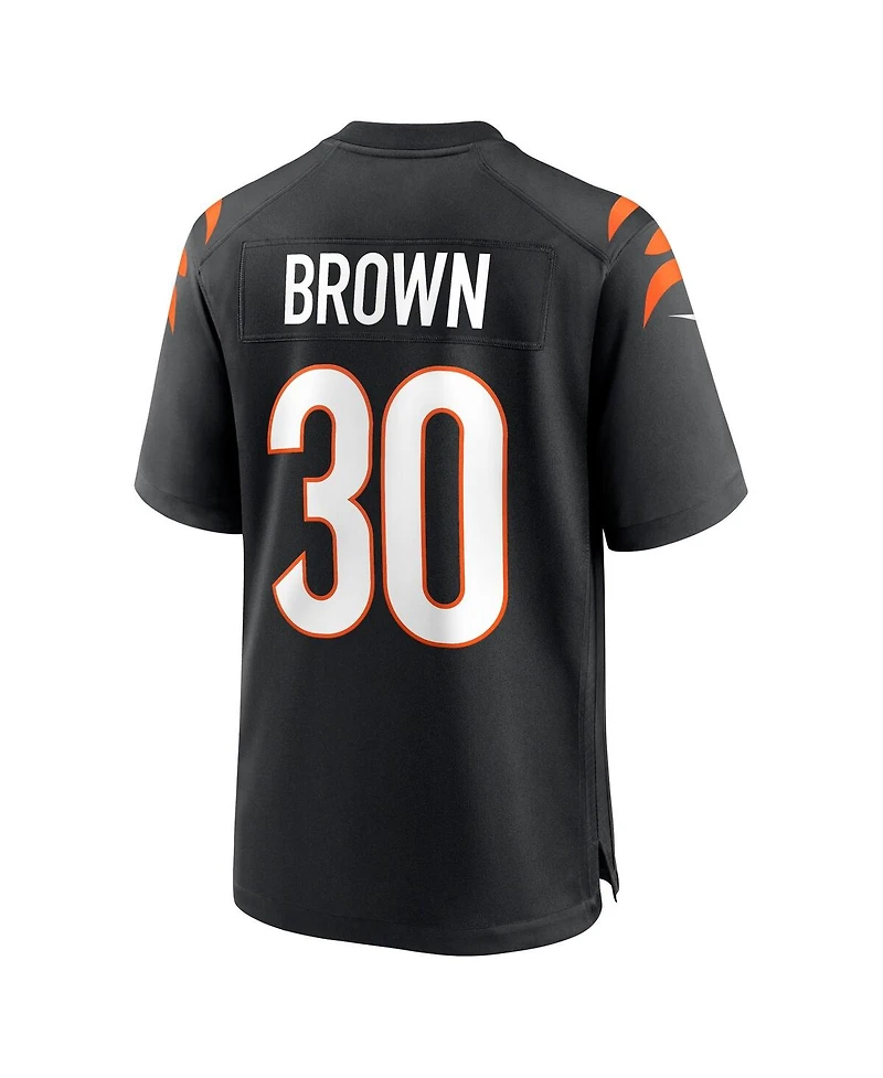 Nike Men's Chase Brown Black Cincinnati Bengals Team Game Jersey