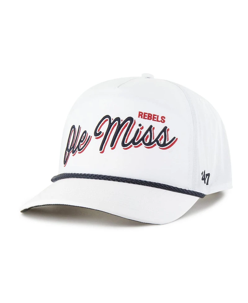 '47 Brand Men's White Ole Miss Rebels Fairway Hitch Adjustable Hat