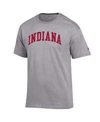 Champion Men's Heather Gray Indiana Hoosiers Basic Arch T-Shirt