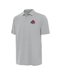 Antigua Men's Gray Ohio State Buckeyes Era Polo Shirt
