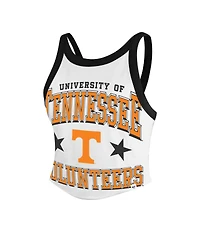 '47 Brand Women's White Tennessee Volunteers Energize Sporty Cropped Racerback Tank Top