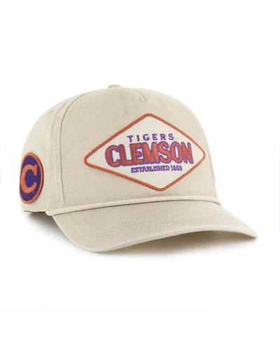 '47 Brand Men's and Women's Cream Clemson Tigers Outdoorsmen Cairn Hitch Adjustable Hat