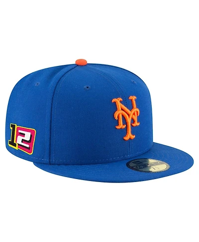 New Era Men's Francisco Lindor Royal York Mets 2025 Player's Weekend 59FIFTY Fitted Hat