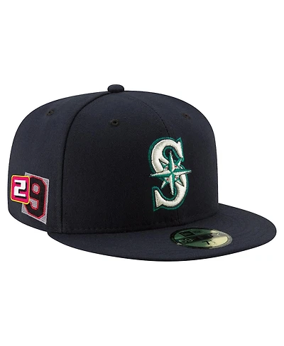 New Era Men's Cal Raleigh Navy Seattle Mariners 2025 Player's Weekend 59FIFTY Fitted Hat