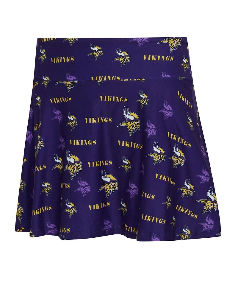 Concepts Sport Women's Purple Minnesota Vikings Mosaic Allover Print Skort