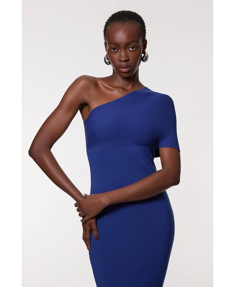 Karen Millen Knitted One Shoulder Dress