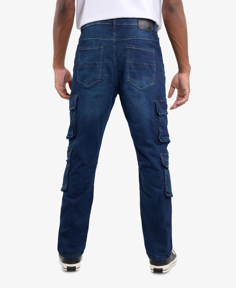 Xray Men's Straight Fit Cargo Jeans
