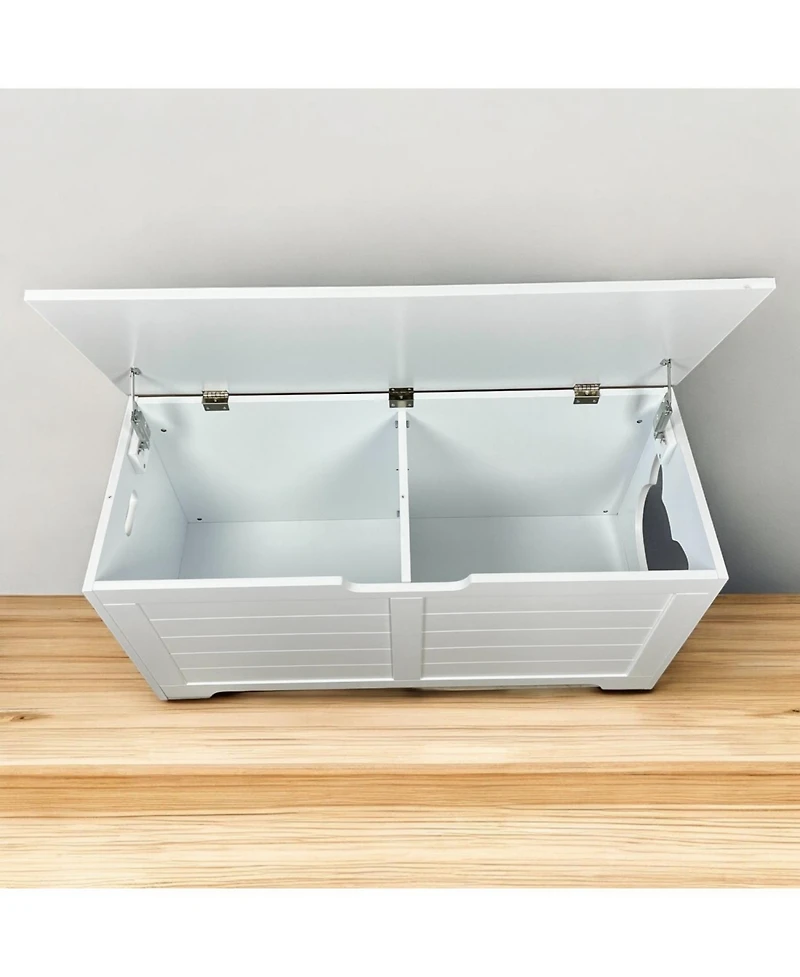 Streamdale Furniture Cat Litter Box Enclosure Furniture - White