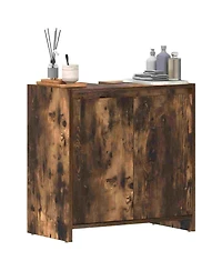 Boyel Living 24" Tall Modern Bathroom Cabinet with 2 Doors for Laundry Rooms or Washrooms