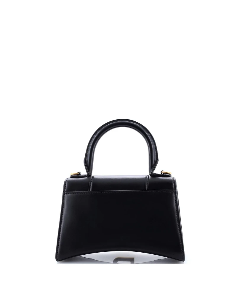 Pre-Owned Balenciaga Xs Hourglass Top Handle Bag Leather