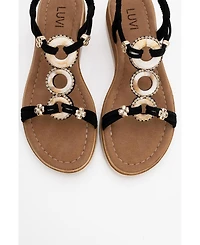 Prologue Shoes Junes Buckle-Embellished Sandal (Women)