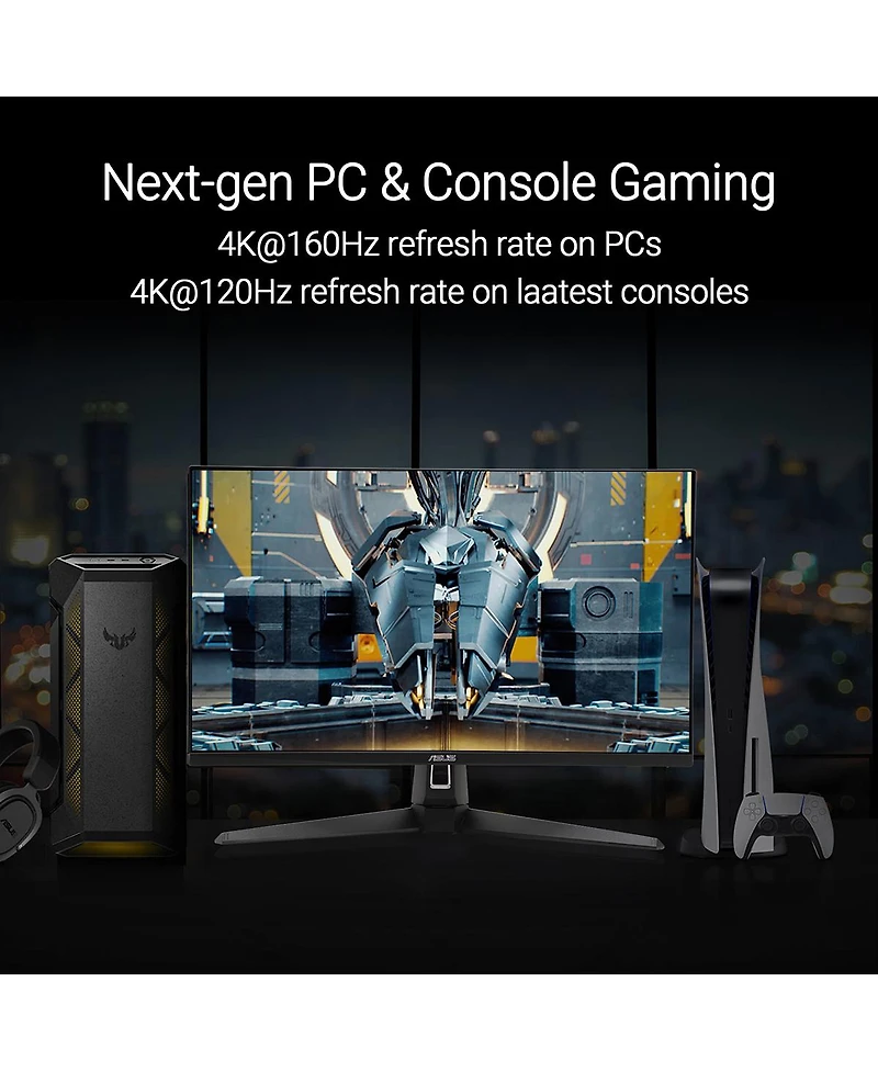 Asus Tuf Gaming VG27UQ1A 27" 16:9 4K Ultra Hd 160Hz Ips Led Hdr Gaming Monitor, Black