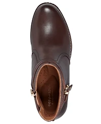 Easy Spirit Women's Carter eFlex Buckle Strap Block Heel Booties