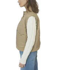 Central Park West Women's Brady Quilted Mixed Media Jacket