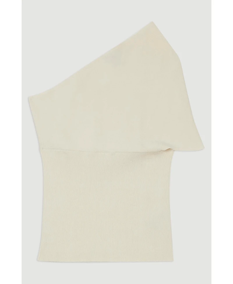Karen Millen Women's Knitted One Shoulder Top