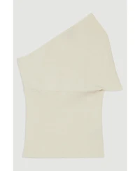 Karen Millen Women's Knitted One Shoulder Top