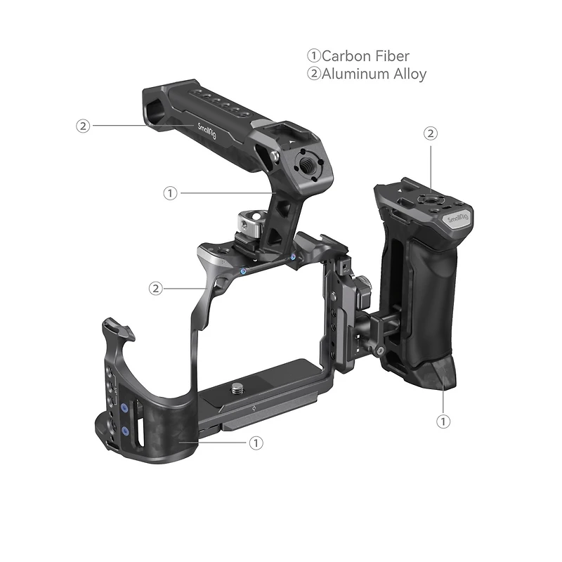 SmallRig Rhinoceros Advanced Cage Kit for Sony Alpha 7R V, Alpha 7 Iv, Alpha 7S Iii